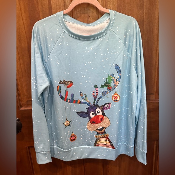 NWOT Rudolph Christmas Shirt Size L - Picture 1 of 3